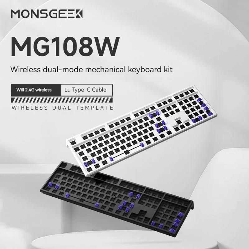 Monsgeek  ̹ Ű ŰƮ, 108 Ű,  ,  USB C Ÿ , 2.4GHz, MG108w, 2024 ǰ